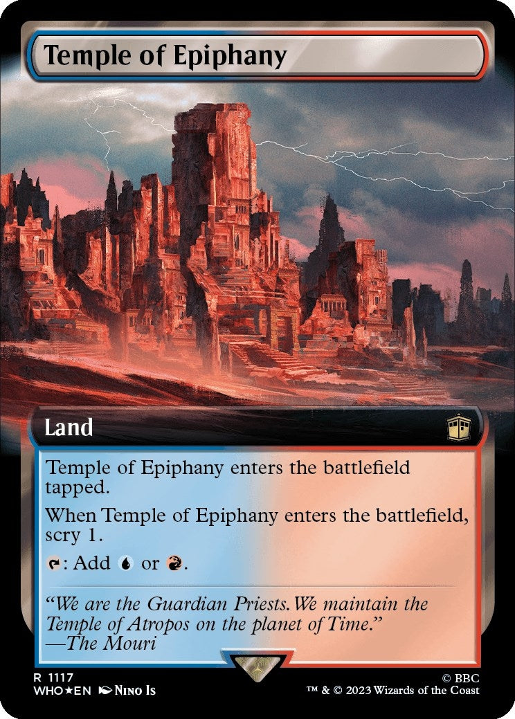 Image for Temple of Epiphany (Extended Art) (Surge Foil) (1117) [Universes Beyond: Doctor Who] - Magic: The Gathering