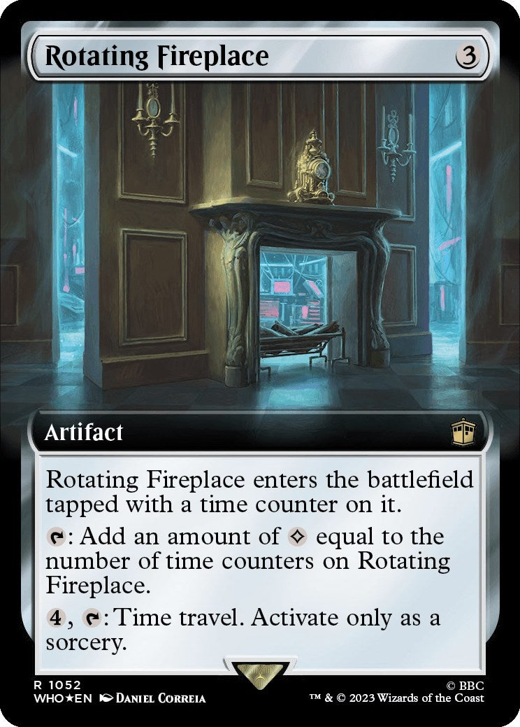 Image for Rotating Fireplace (Extended Art) (Surge Foil) (1052) [Universes Beyond: Doctor Who] - Magic: The Gathering