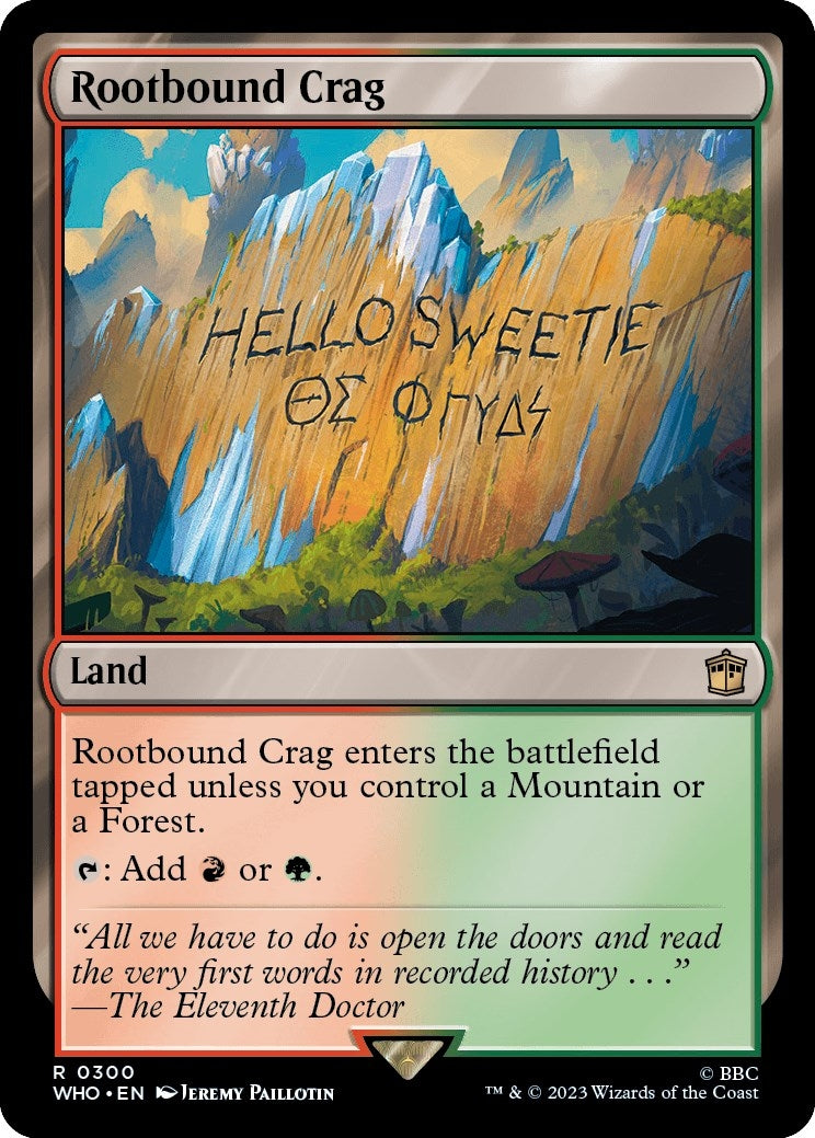 Image for Rootbound Crag (300) [Universes Beyond: Doctor Who] - Magic: The Gathering