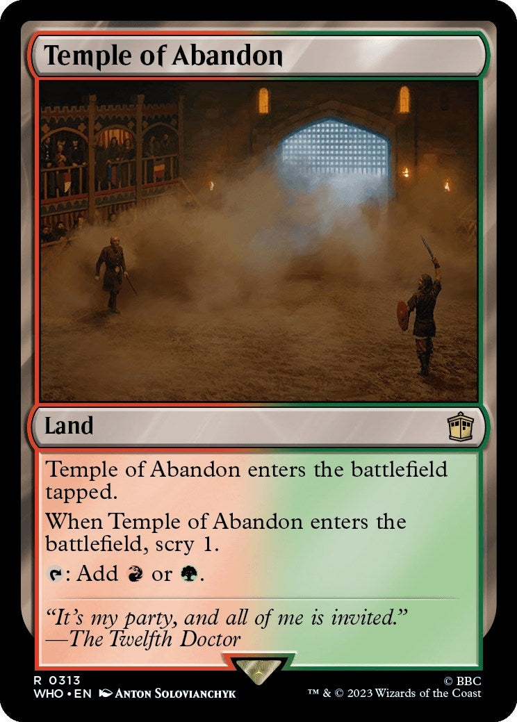 Image for Temple of Abandon (313) [Universes Beyond: Doctor Who] - Magic: The Gathering
