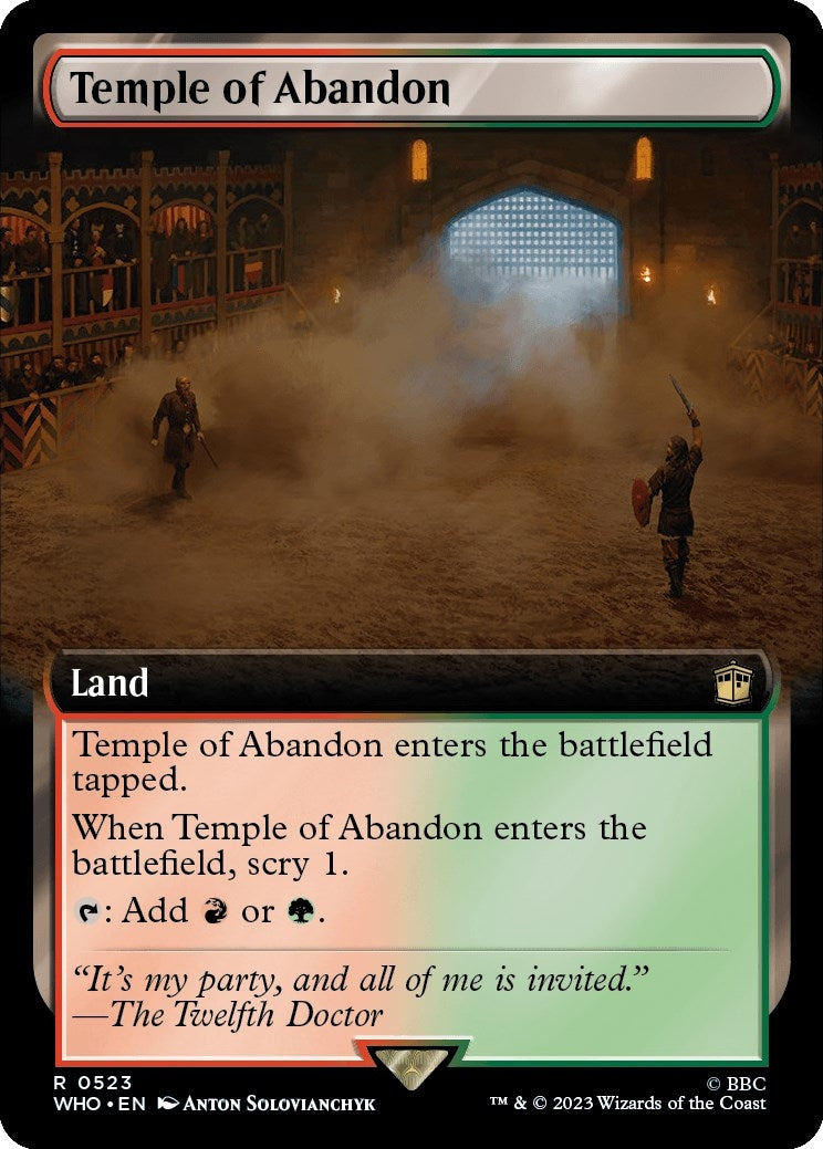 Image for Temple of Abandon (Extended Art) (523) [Universes Beyond: Doctor Who] - Magic: The Gathering
