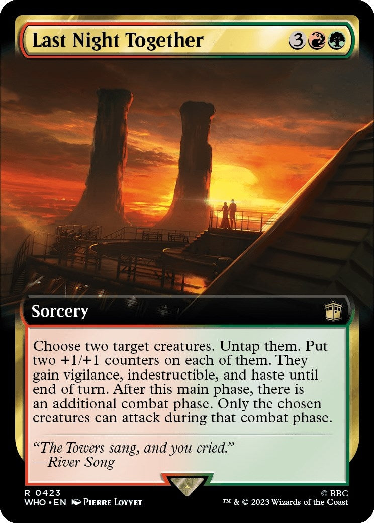 Image for Last Night Together (Extended Art) (423) [Universes Beyond: Doctor Who] - Magic: The Gathering