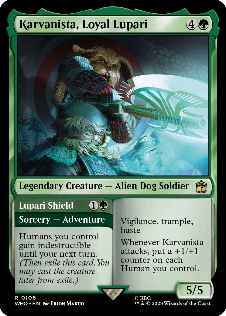 Image for Karvanista, Loyal Lupari (106) [Universes Beyond: Doctor Who] - Magic: The Gathering