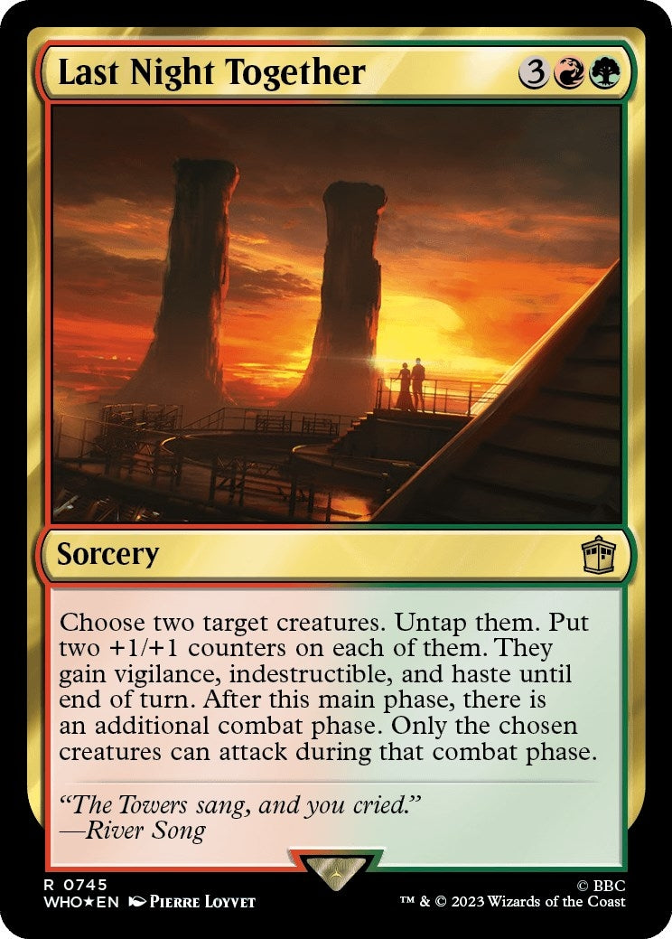 Image for Last Night Together (Surge Foil) (745) [Universes Beyond: Doctor Who] - Magic: The Gathering