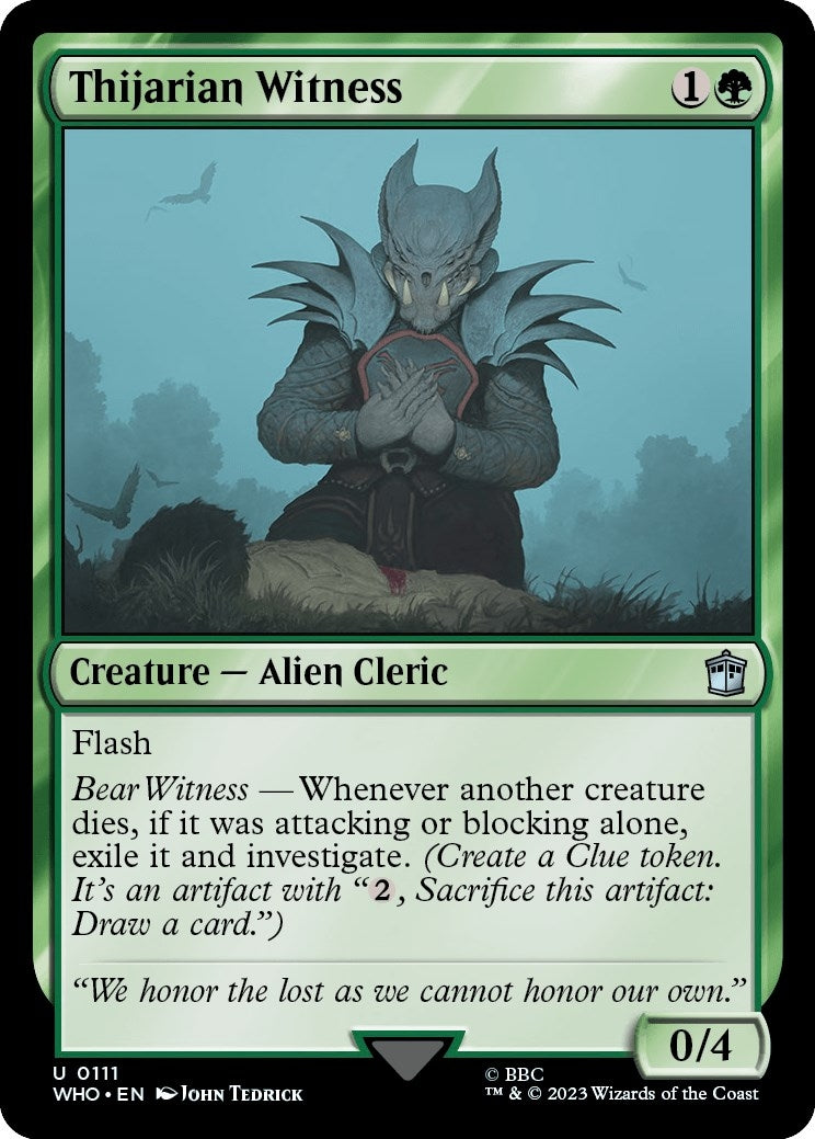 Image for Thijarian Witness (111) [Universes Beyond: Doctor Who] - Magic: The Gathering