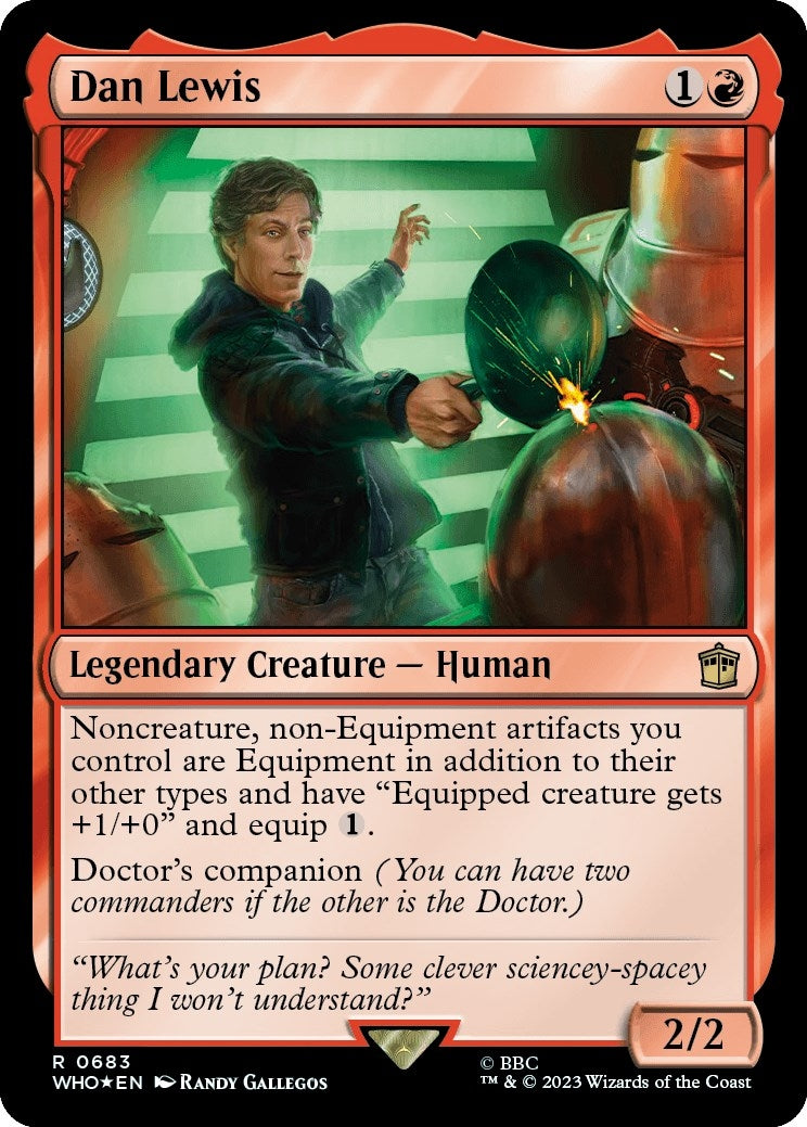 Image for Dan Lewis (Surge Foil) (683) [Universes Beyond: Doctor Who] - Magic: The Gathering