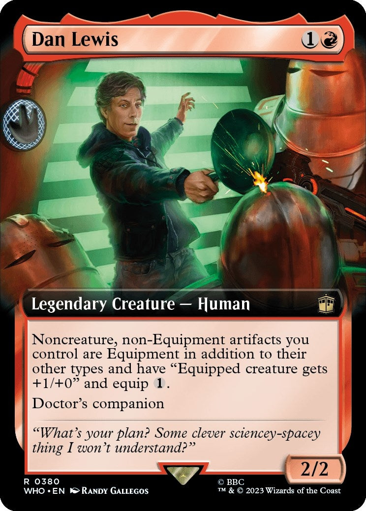 Image for Dan Lewis (Extended Art) (380) [Universes Beyond: Doctor Who] - Magic: The Gathering