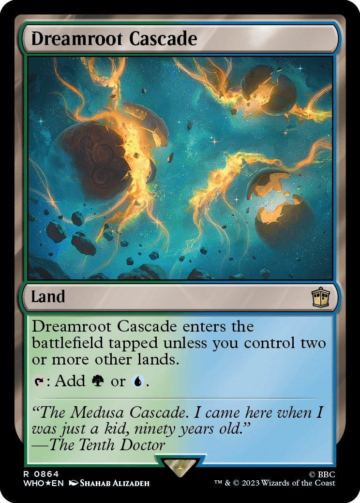 Image for Dreamroot Cascade (Surge Foil) (864) [Universes Beyond: Doctor Who] - Magic: The Gathering