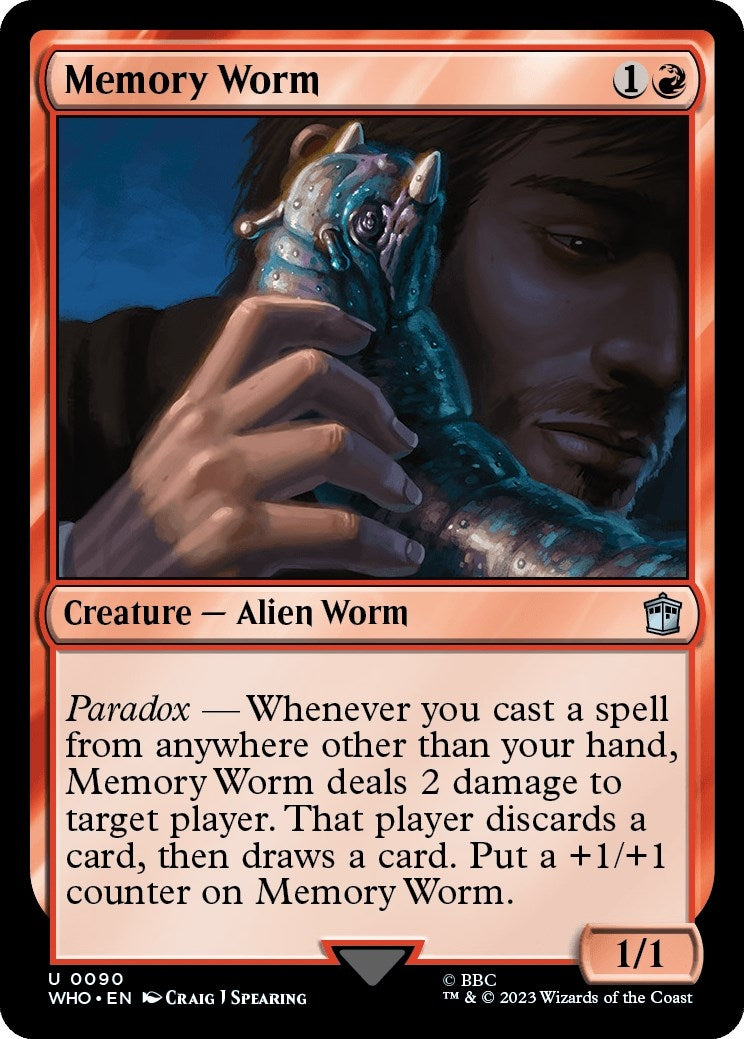 Image for Memory Worm (90) [Universes Beyond: Doctor Who] - Magic: The Gathering