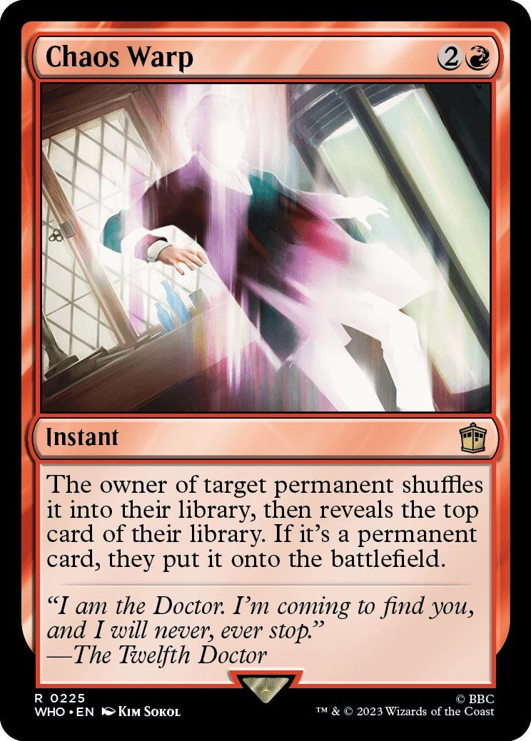 Image for Chaos Warp (225) [Universes Beyond: Doctor Who] - Magic: The Gathering
