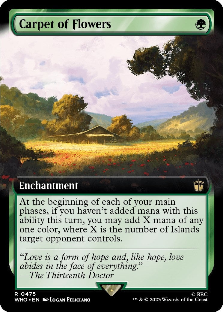 Image for Carpet of Flowers (Extended Art) (475) [Universes Beyond: Doctor Who] - Magic: The Gathering