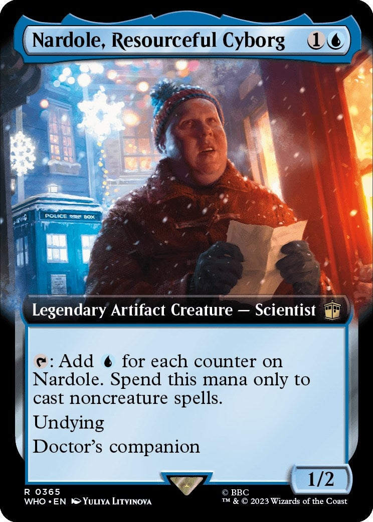Image for Nardole, Resourceful Cyborg (Extended Art) (365) [Universes Beyond: Doctor Who] - Magic: The Gathering