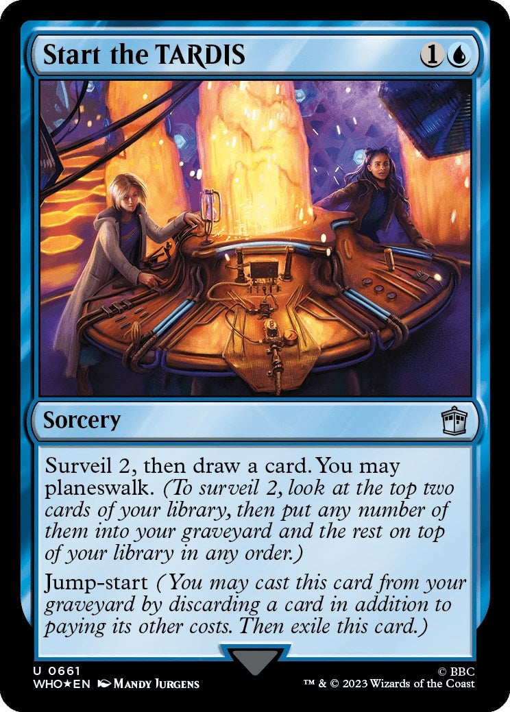 Image for Start the TARDIS (Surge Foil) (661) [Universes Beyond: Doctor Who] - Magic: The Gathering