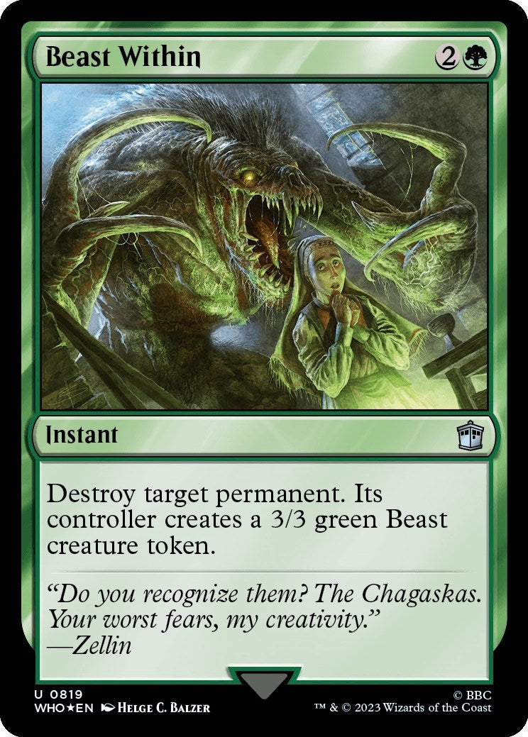 Image for Beast Within (Surge Foil) (819) [Universes Beyond: Doctor Who] - Magic: The Gathering