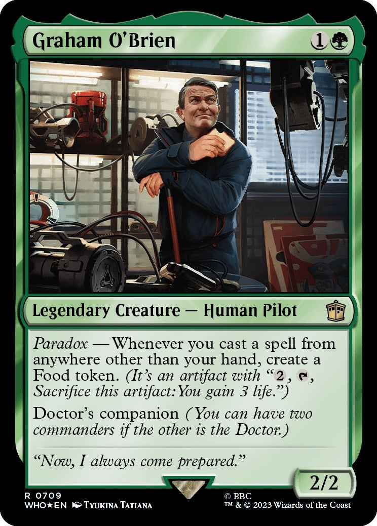 Image for Graham O'Brien (Surge Foil) (709) [Universes Beyond: Doctor Who] - Magic: The Gathering
