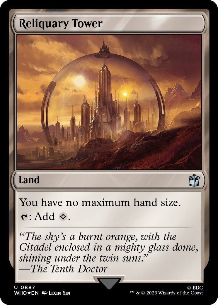 Image for Reliquary Tower (Surge Foil) (887) [Universes Beyond: Doctor Who] - Magic: The Gathering