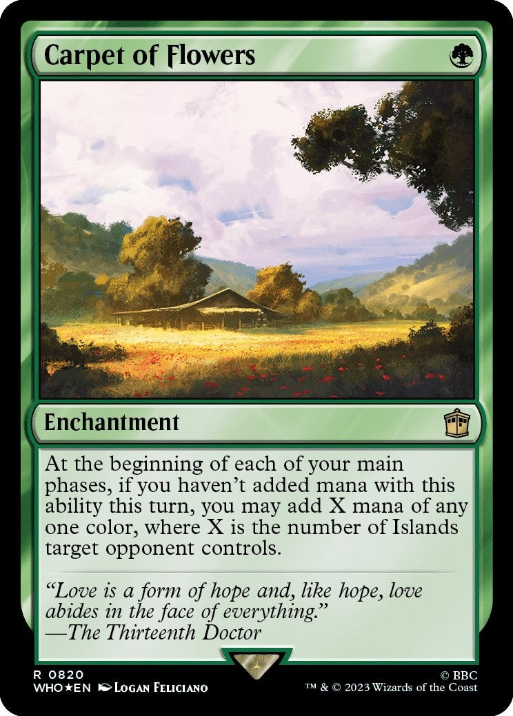 Image for Carpet of Flowers (Surge Foil) (820) [Universes Beyond: Doctor Who] - Magic: The Gathering