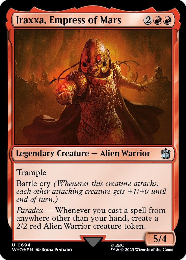 Image for Iraxxa, Empress of Mars (Surge Foil) (694) [Universes Beyond: Doctor Who] - Magic: The Gathering