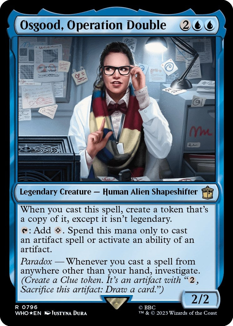 Image for Osgood, Operation Double (Surge Foil) (796) [Universes Beyond: Doctor Who] - Magic: The Gathering