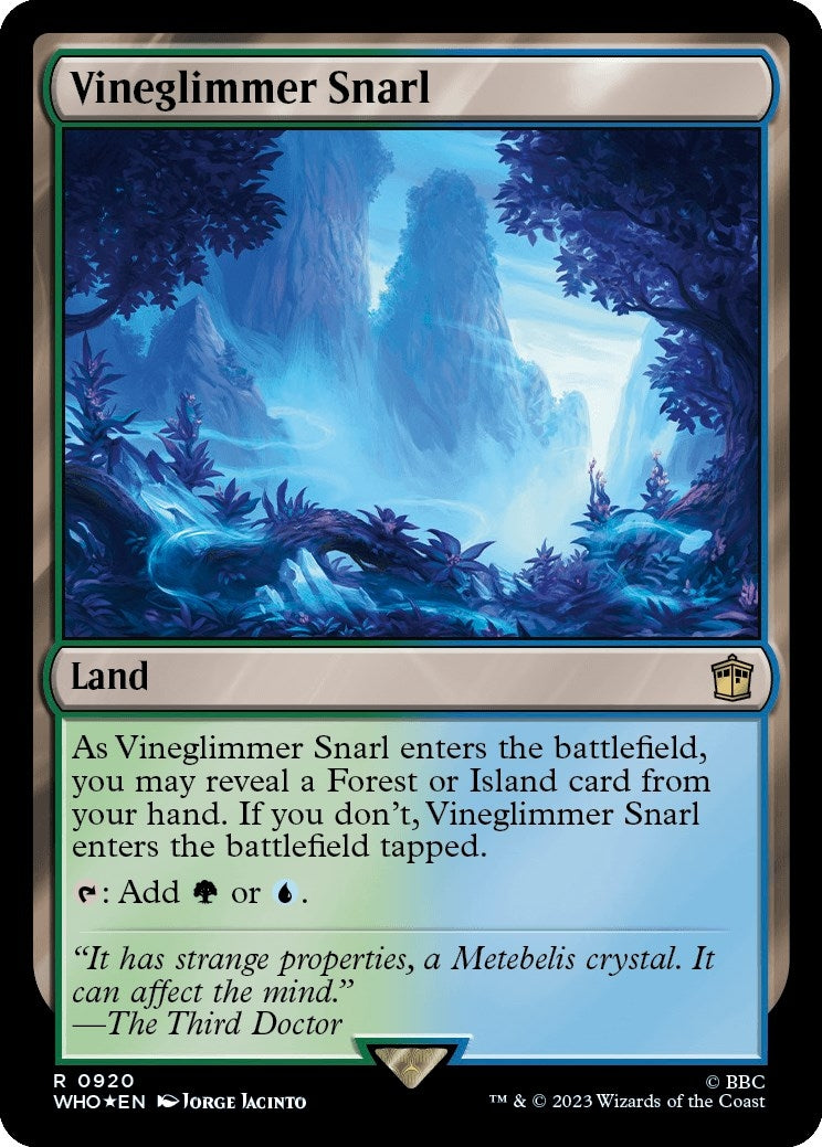 Image for Vineglimmer Snarl (Surge Foil) (920) [Universes Beyond: Doctor Who] - Magic: The Gathering