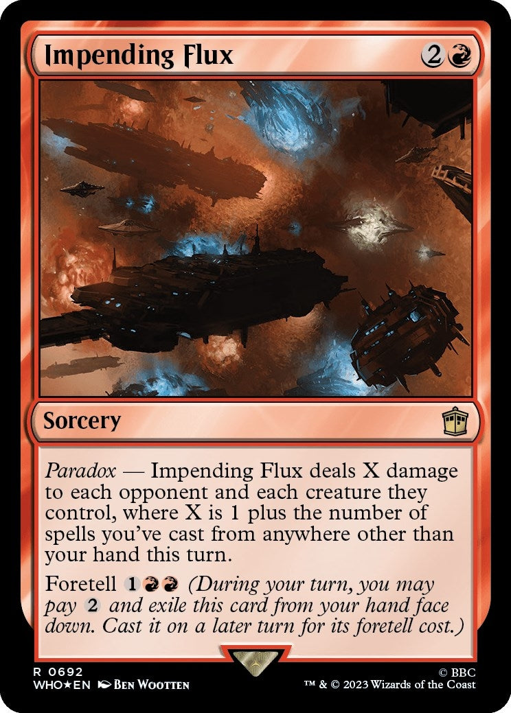Image for Impending Flux (Surge Foil) (692) [Universes Beyond: Doctor Who] - Magic: The Gathering