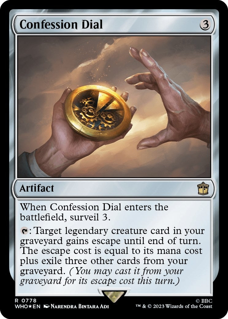 Image for Confession Dial (Surge Foil) (778) [Universes Beyond: Doctor Who] - Magic: The Gathering