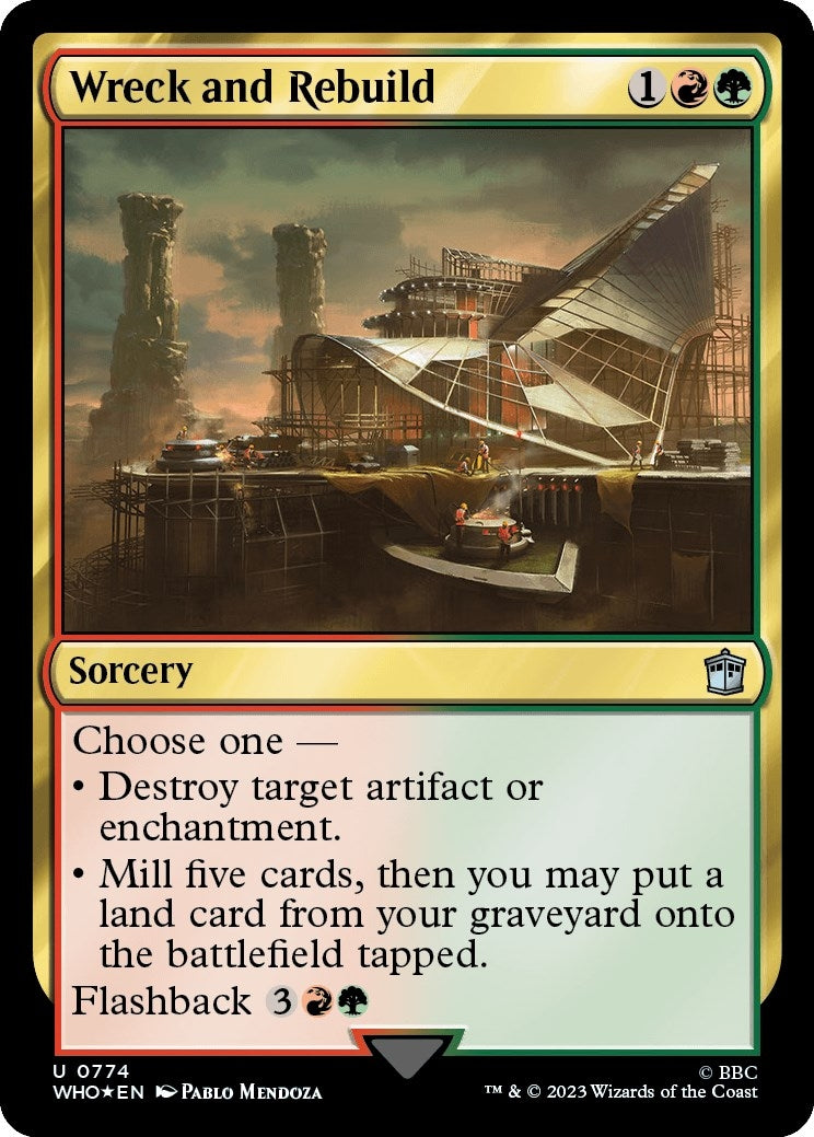 Image for Wreck and Rebuild (Surge Foil) (774) [Universes Beyond: Doctor Who] - Magic: The Gathering