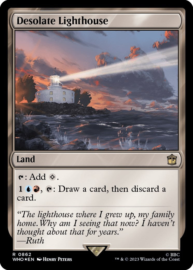 Image for Desolate Lighthouse (Surge Foil) (862) [Universes Beyond: Doctor Who] - Magic: The Gathering