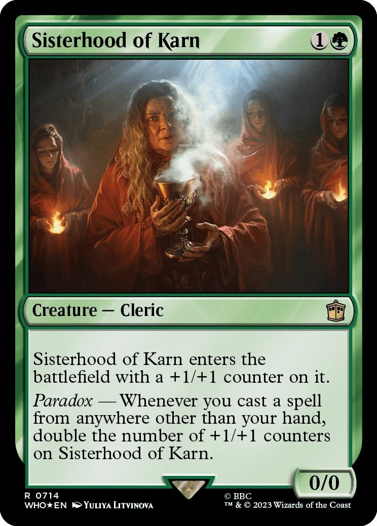 Image for Sisterhood of Karn (Surge Foil) (714) [Universes Beyond: Doctor Who] - Magic: The Gathering