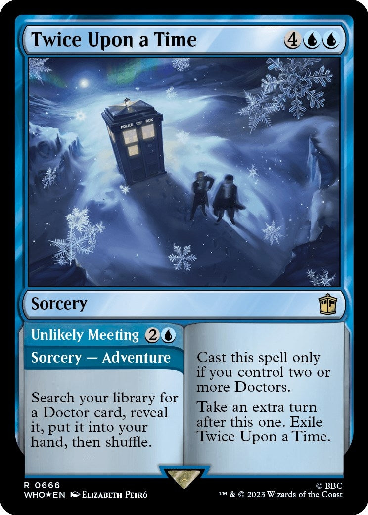 Image for Twice Upon a Time (Surge Foil) (666) [Universes Beyond: Doctor Who] - Magic: The Gathering