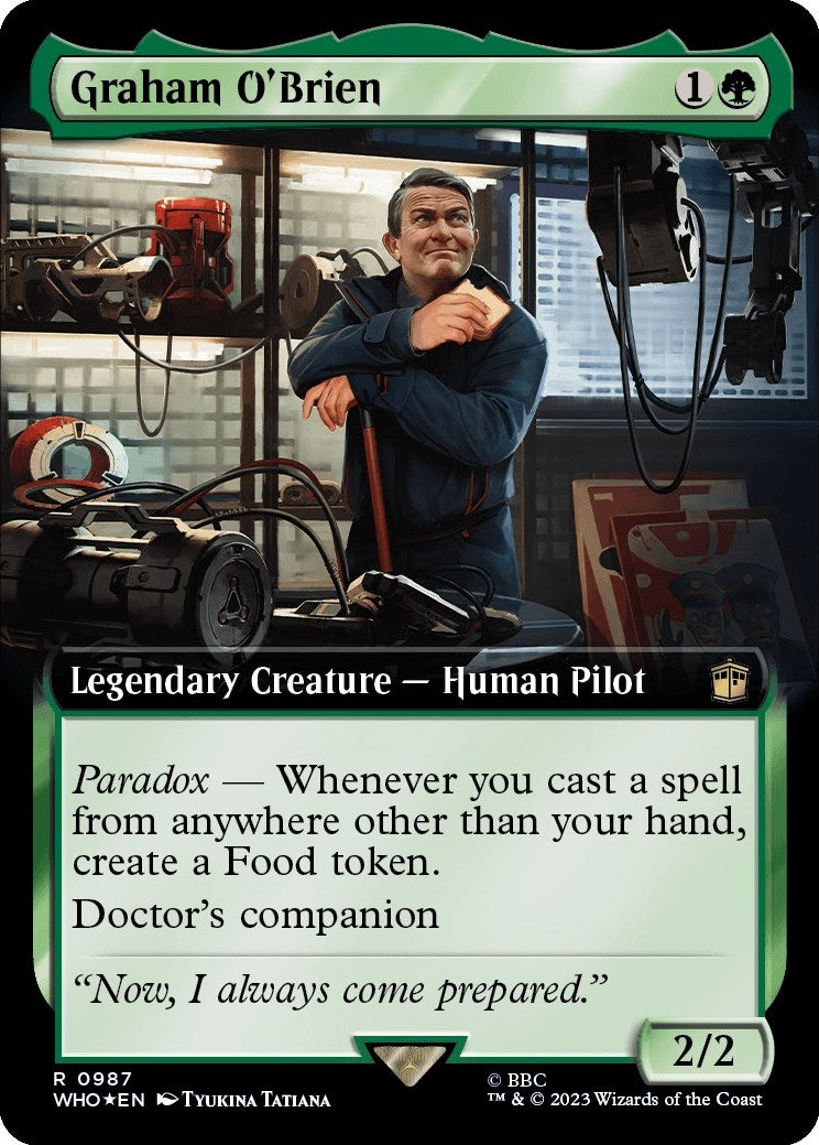 Image for Graham O'Brien (Extended Art) (Surge Foil) (987) [Universes Beyond: Doctor Who] - Magic: The Gathering