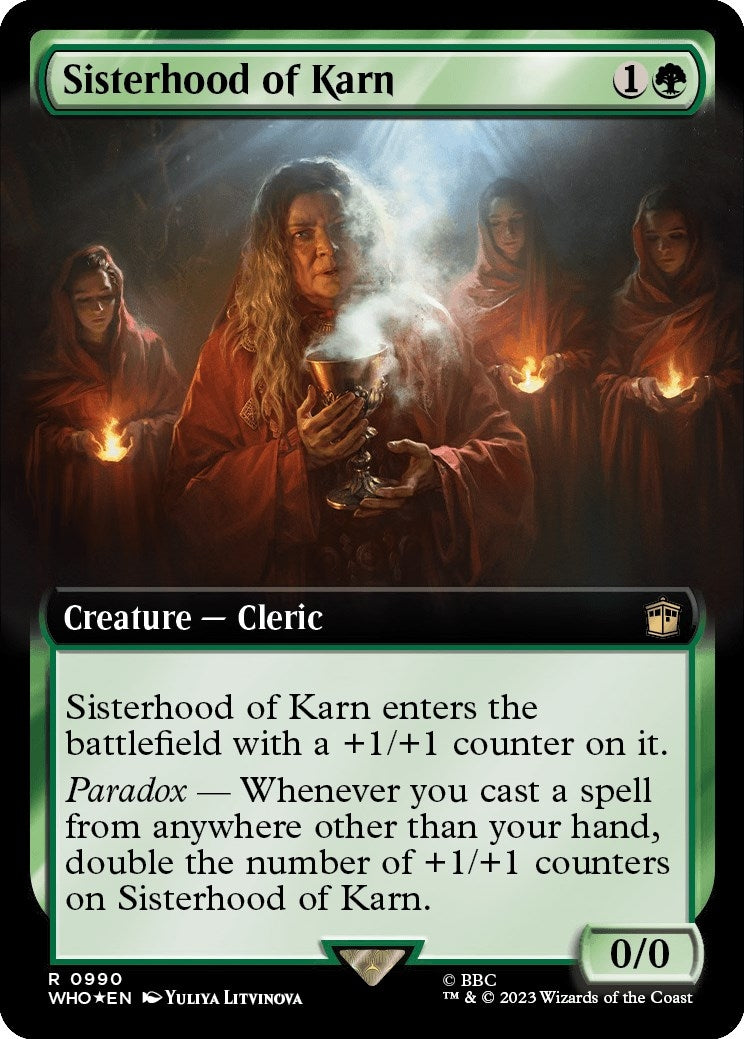Image for Sisterhood of Karn (Extended Art) (Surge Foil) (990) [Universes Beyond: Doctor Who] - Magic: The Gathering
