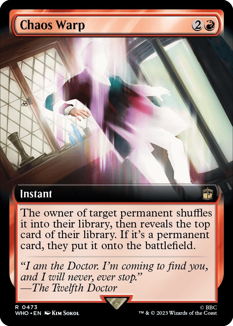 Image for Chaos Warp (Extended Art) (473) [Universes Beyond: Doctor Who] - Magic: The Gathering