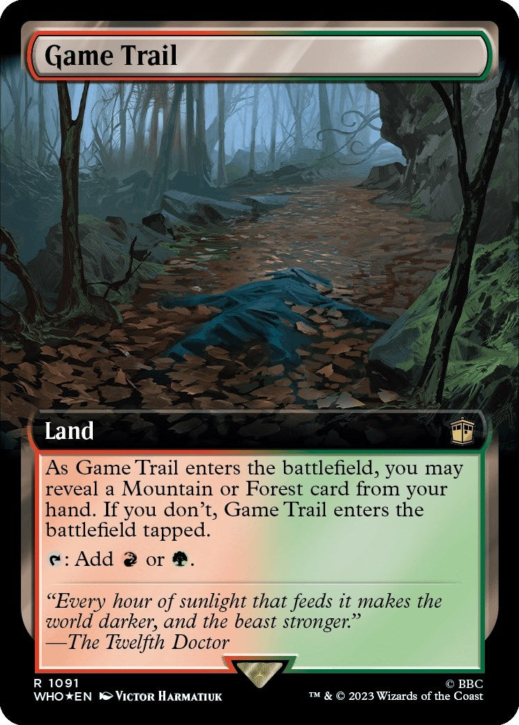 Image for Game Trail (Extended Art) (Surge Foil) (1091) [Universes Beyond: Doctor Who] - Magic: The Gathering