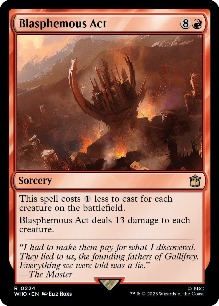 Image for Blasphemous Act (224) [Universes Beyond: Doctor Who] - Magic: The Gathering