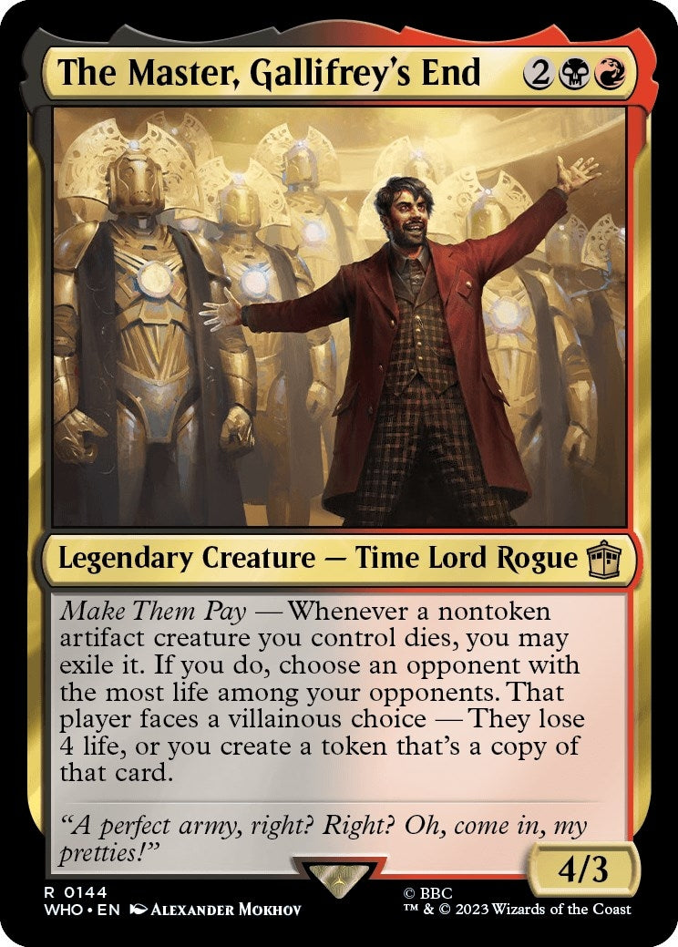 Image for The Master, Gallifrey's End (144) [Universes Beyond: Doctor Who] - Magic: The Gathering