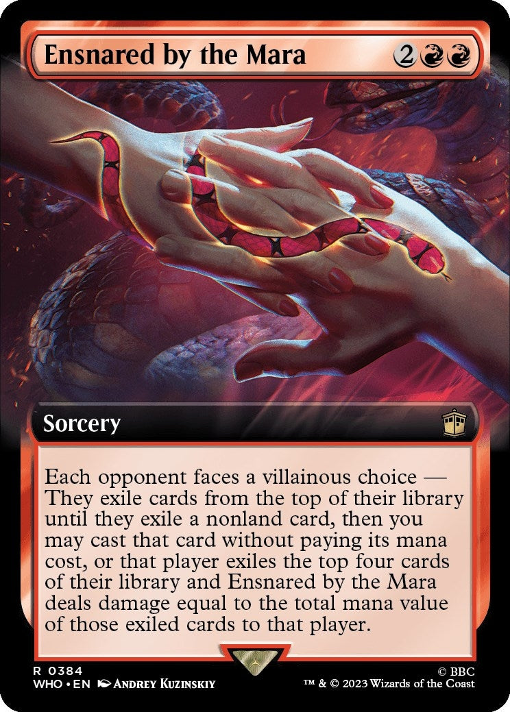 Image for Ensnared by the Mara (Extended Art) (384) [Universes Beyond: Doctor Who] - Magic: The Gathering