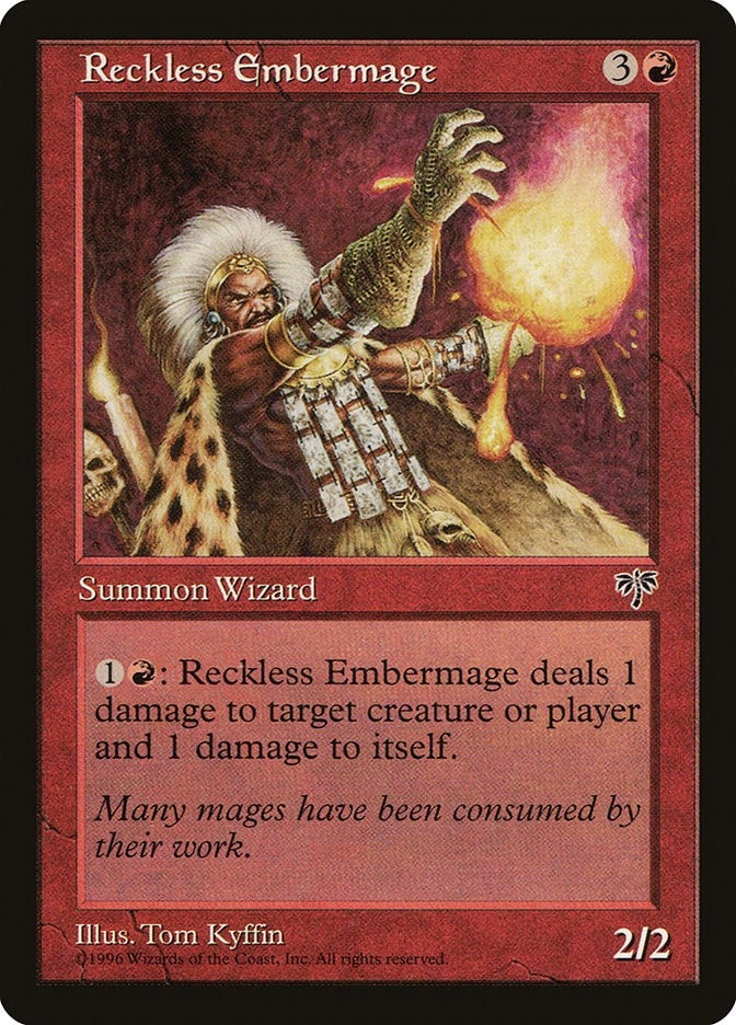 Image for Reckless Embermage [Mirage] - Magic: The Gathering