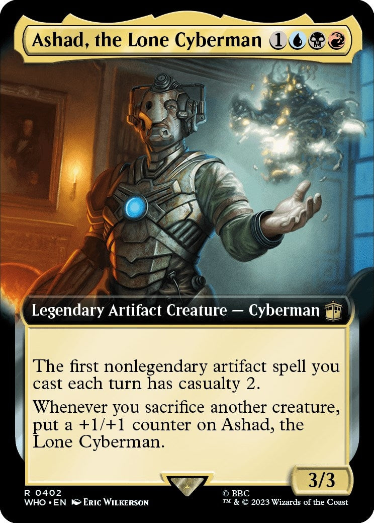 Image for Ashad, the Lone Cyberman (Extended Art) (402) [Universes Beyond: Doctor Who] - Magic: The Gathering
