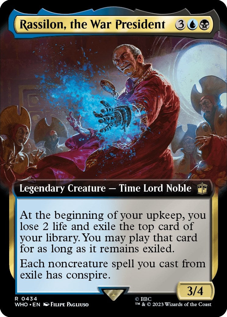 Image for Rassilon, the War President (Extended Art) (434) [Universes Beyond: Doctor Who] - Magic: The Gathering