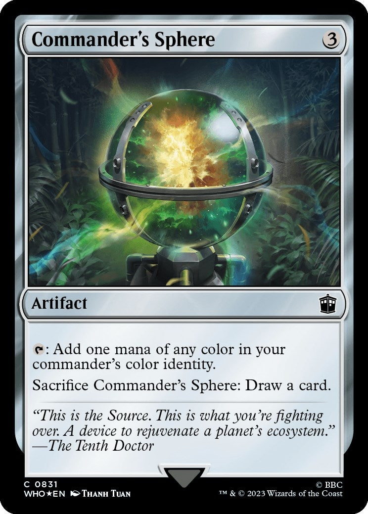Image for Commander's Sphere (Surge Foil) (831) [Universes Beyond: Doctor Who] - Magic: The Gathering