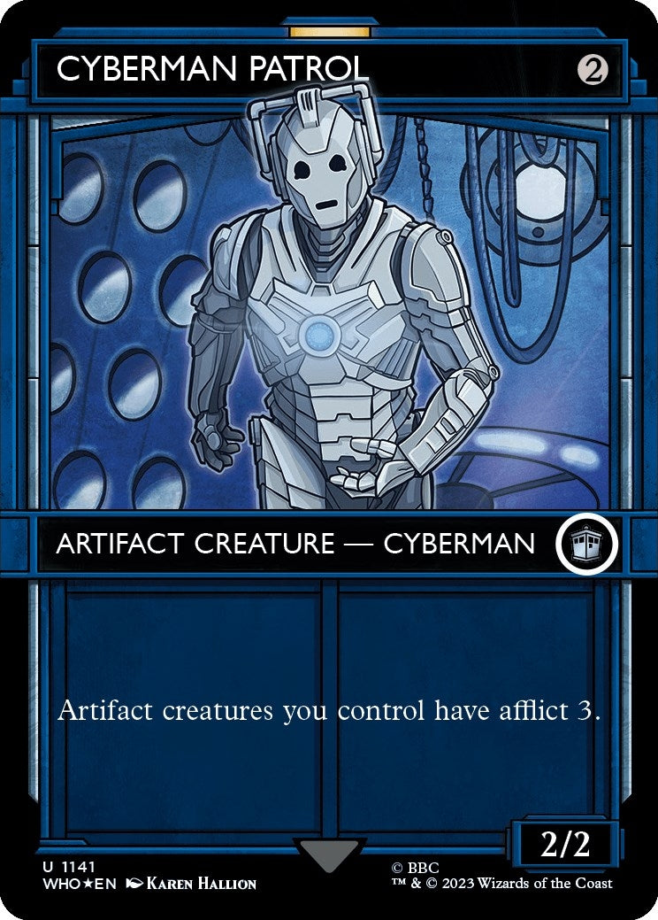 Image for Cyberman Patrol (Showcase) (Surge Foil) (1141) [Universes Beyond: Doctor Who] - Magic: The Gathering