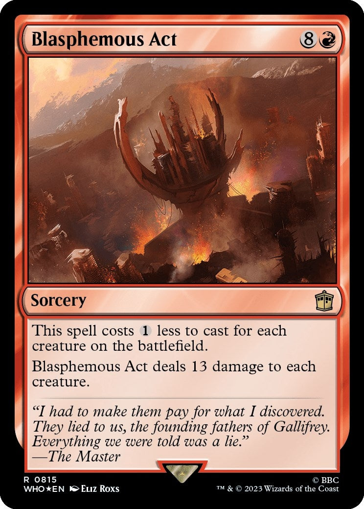 Image for Blasphemous Act (Surge Foil) (815) [Universes Beyond: Doctor Who] - Magic: The Gathering