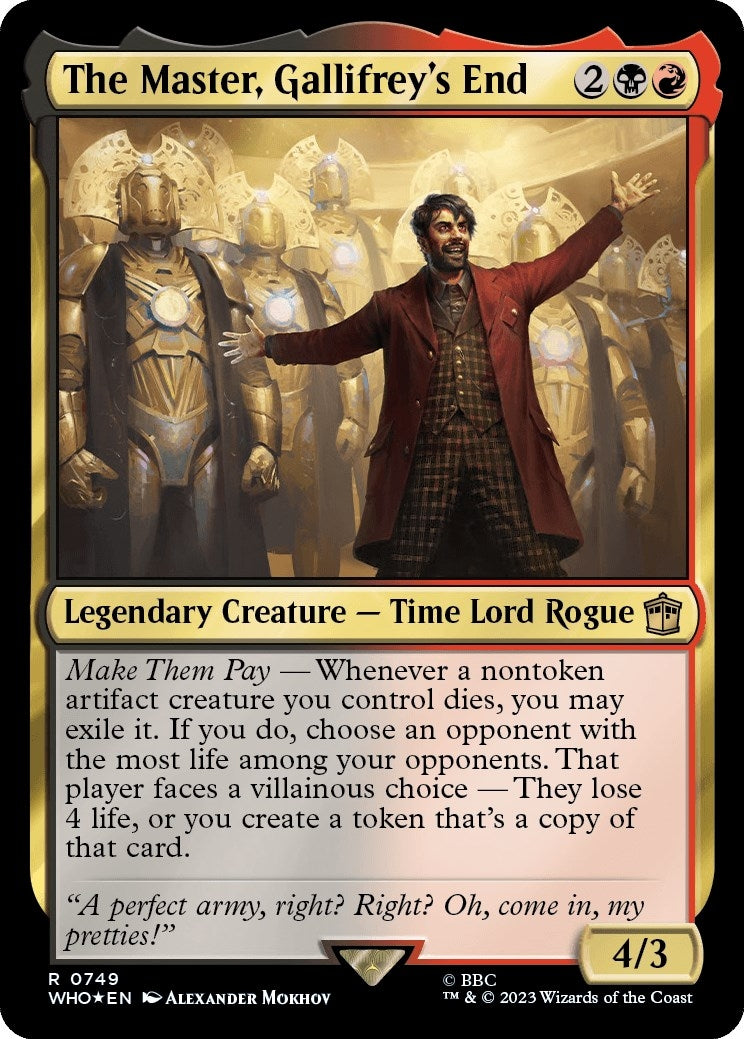 Image for The Master, Gallifrey's End (Surge Foil) (749) [Universes Beyond: Doctor Who] - Magic: The Gathering