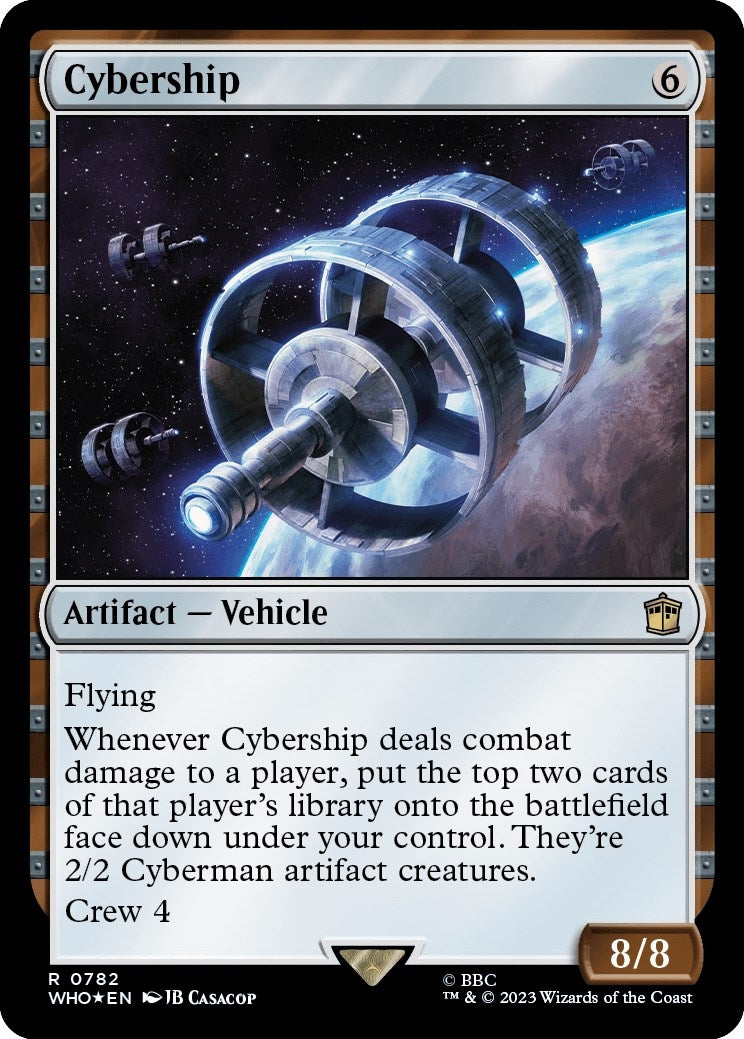 Image for Cybership (Surge Foil) (782) [Universes Beyond: Doctor Who] - Magic: The Gathering