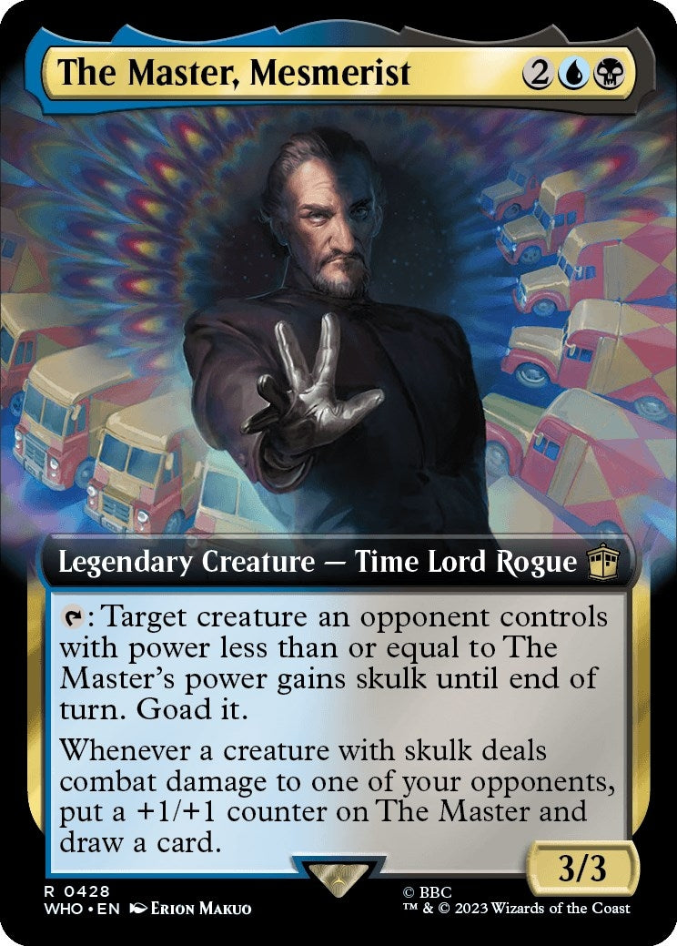 Image for The Master, Mesmerist (Extended Art) (428) [Universes Beyond: Doctor Who] - Magic: The Gathering
