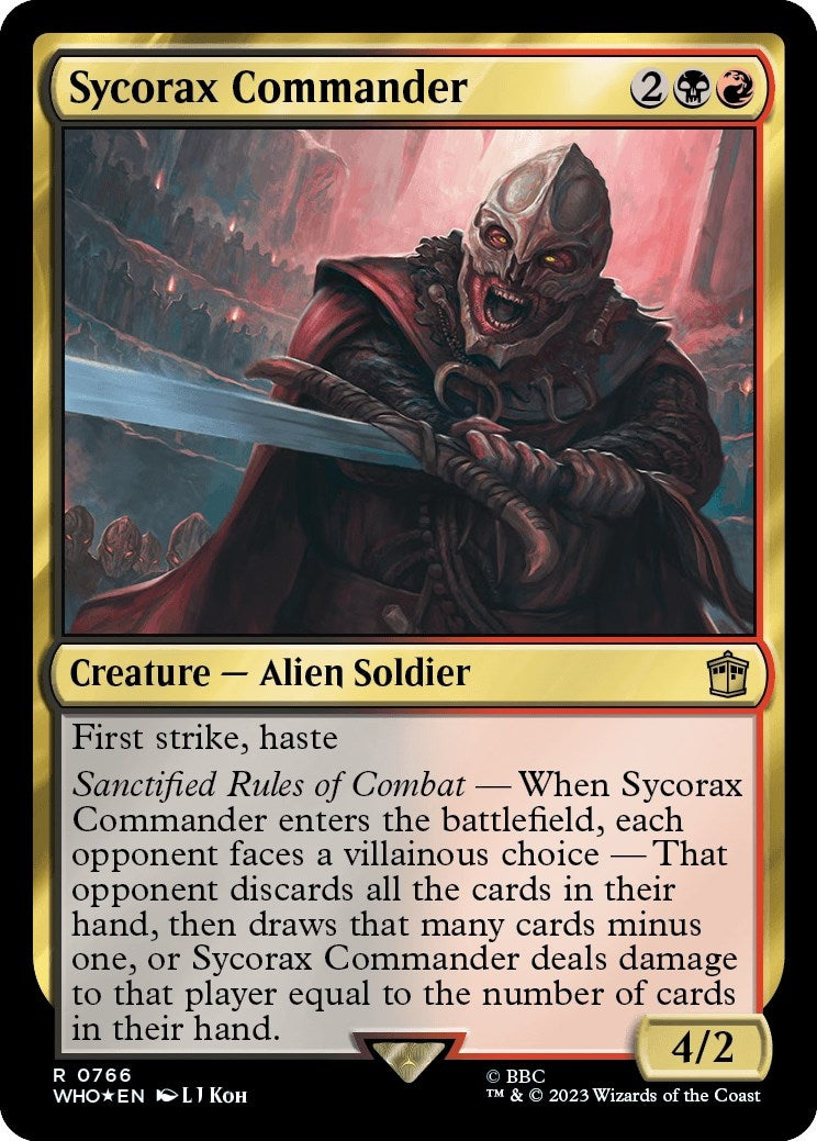 Image for Sycorax Commander (Surge Foil) (766) [Universes Beyond: Doctor Who] - Magic: The Gathering