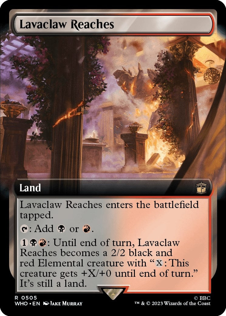 Image for Lavaclaw Reaches (Extended Art) (505) [Universes Beyond: Doctor Who] - Magic: The Gathering