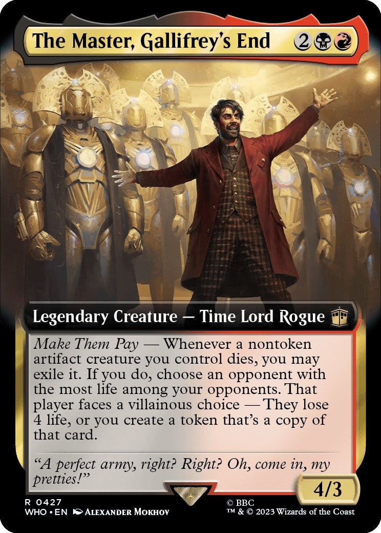 Image for The Master, Gallifrey's End (Extended Art) (427) [Universes Beyond: Doctor Who] - Magic: The Gathering
