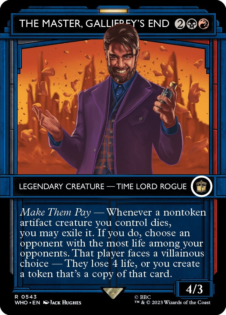 Image for The Master, Gallifrey's End (Showcase) (543) [Universes Beyond: Doctor Who] - Magic: The Gathering